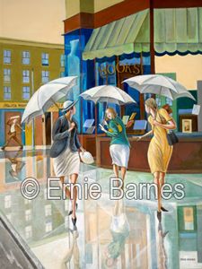Parting Ways" limited edition giclee by Ernie Barnes